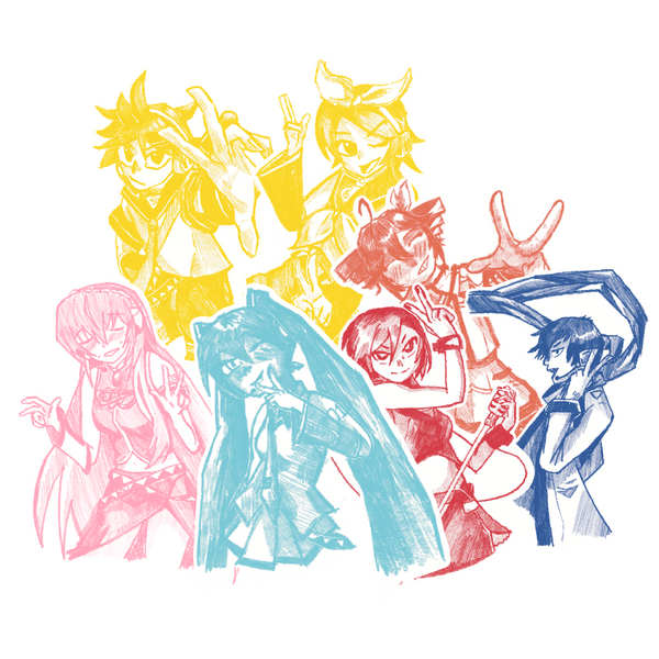 Vocaloid Peace Stickers