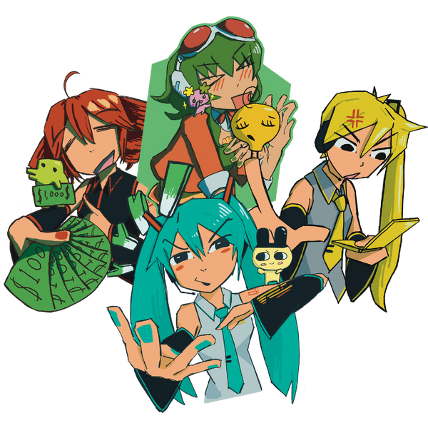 Tamagotchi x Vocaloid Stickers